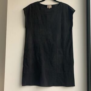 WILFRED FREE -  Black Suede Dress